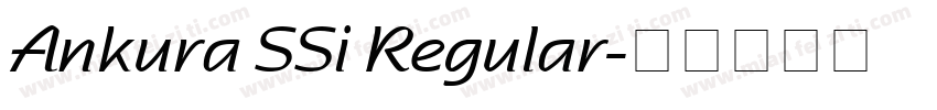 Ankura SSi Regular字体转换